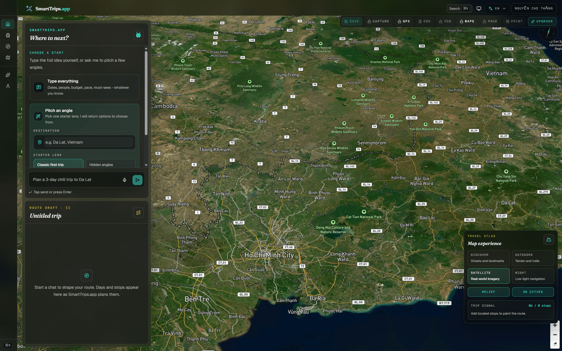 SmartTrips.app preview